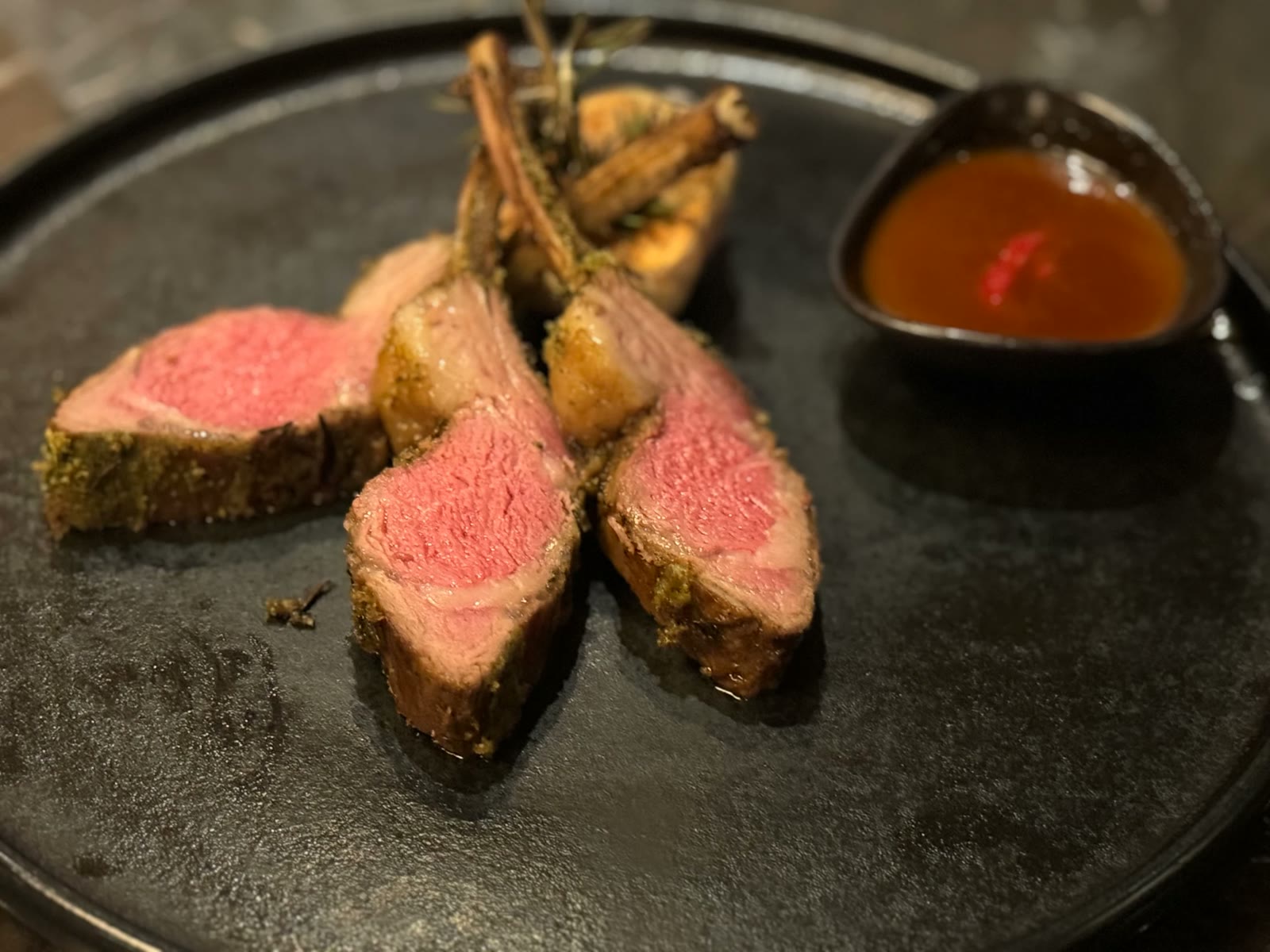 Fil Rouge restaurant dish on Explora II, Explora Journeys dining review